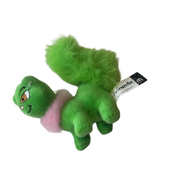 Vintage 2000s Neopets Plush – Green Wocky Cat (McDonald’s Toy) - Picture 2 of 9